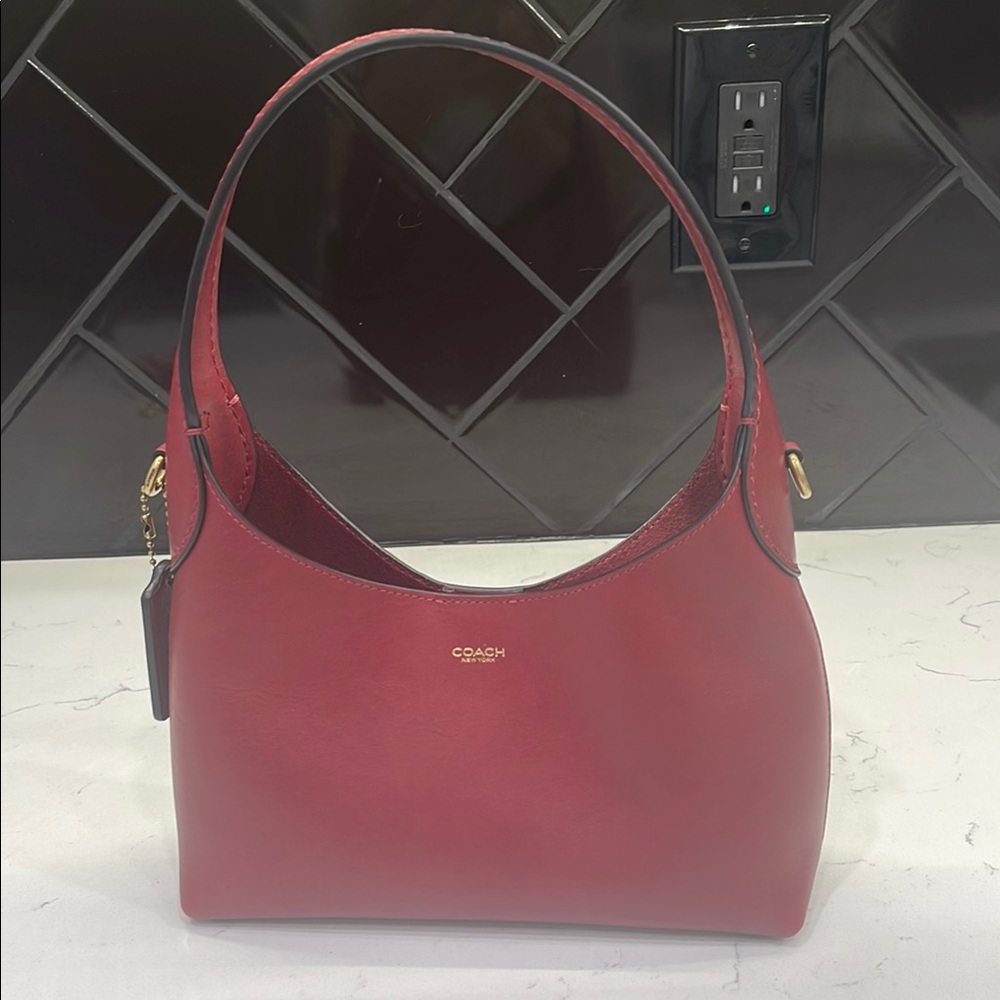 Coach Brooklyn 23 Shoulder Bag in Dark Ruby